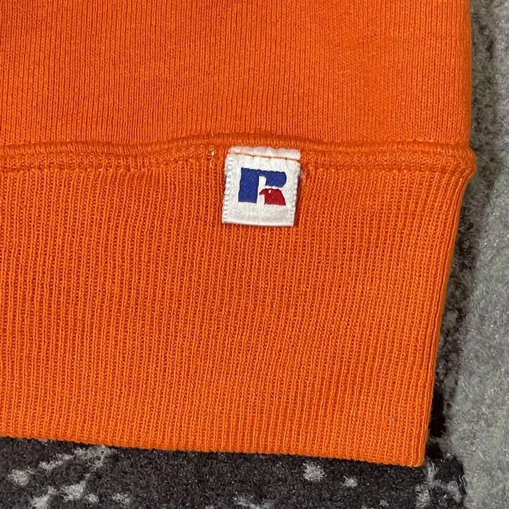 Bowling Green University Sweater Men XL Orange Russell Athletic NCAA Box Fit USA